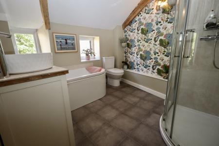 Bathroom with separa