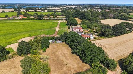 DRONE SHOT OF MEADOW