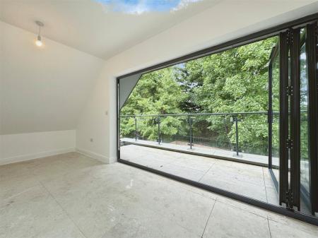 Bi-folding doors to balcony