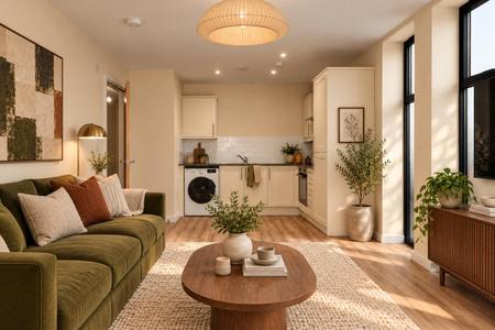 Virtually staged Kitchen_Living Area.png