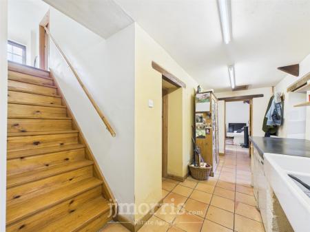 Hardwood Entrance Door to:-