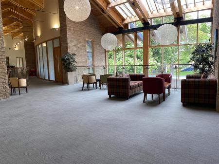 One of the seating areas