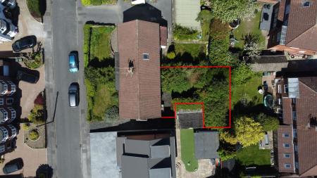 Drone of rear garden
