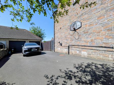 Driveway and garage