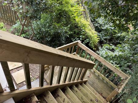 Staircase to lower garden