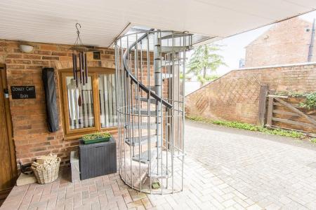 Staircase to roof garden