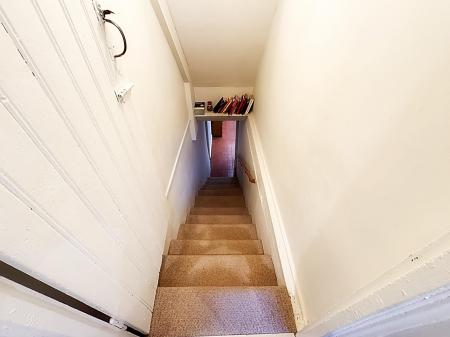 Stairs down to Kitchen