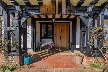Front door to main house