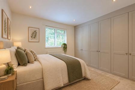 Bedroom 1 (virtually staged)