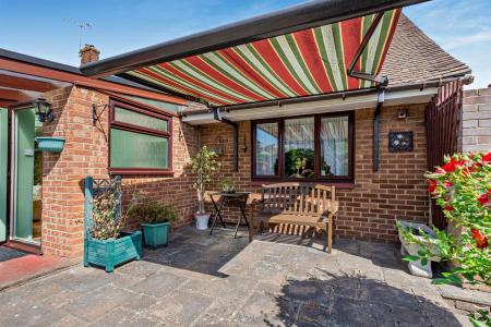 Patio area & awning