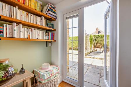 French doors to Garden