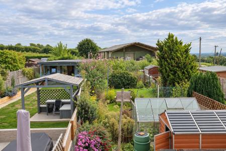 View over the rear garden