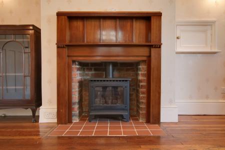 STOVE IN SITTING ROOM