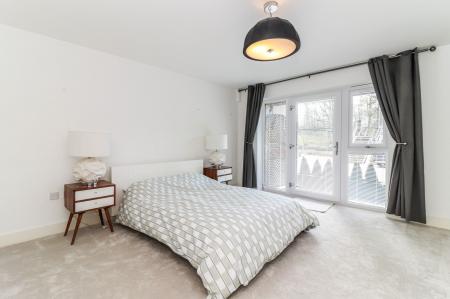 BEDROOM 1 with door to terrace