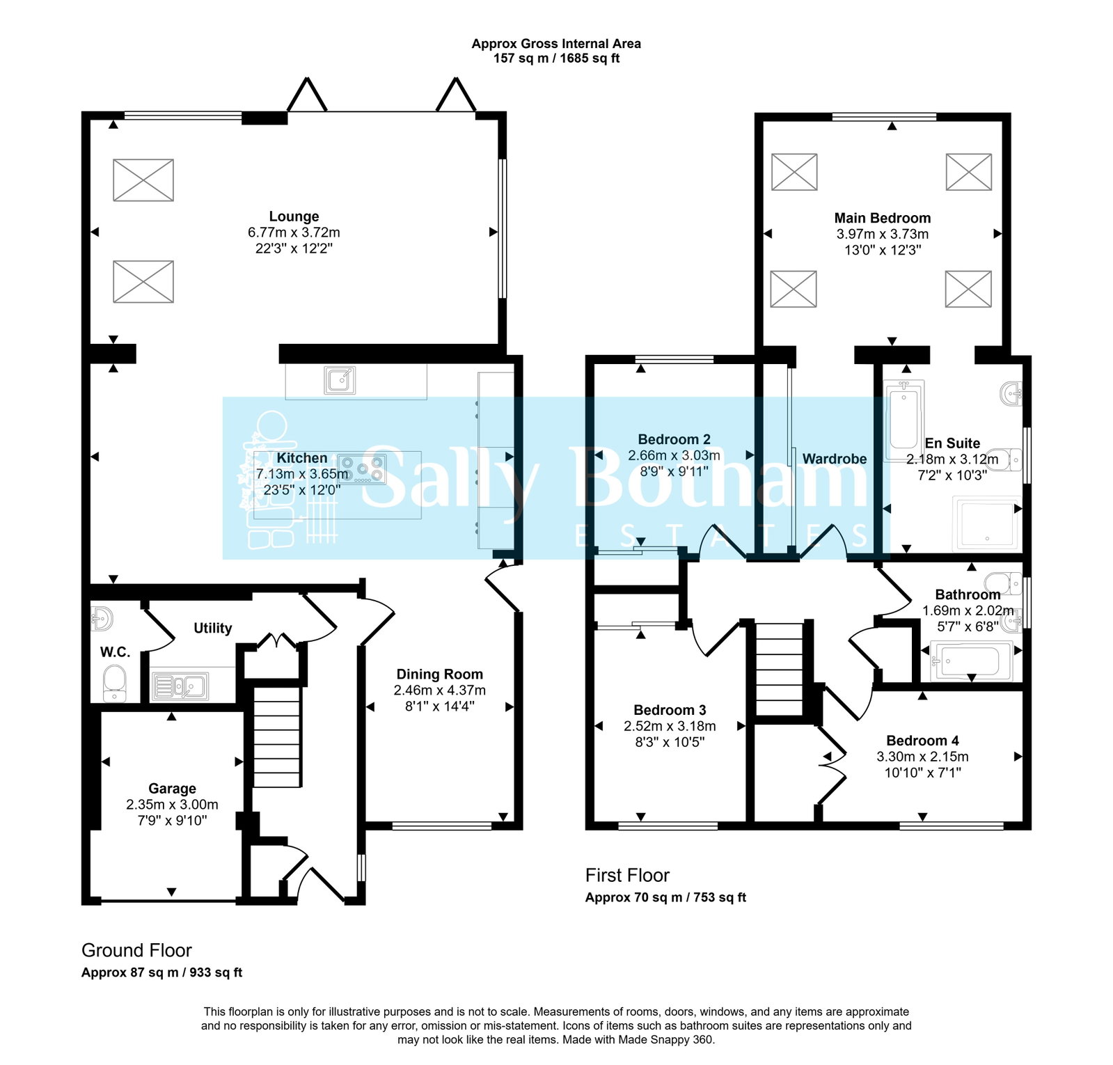 Floorplan for Swaines Meadow, Wirksworth, Matlock, DE4 4EW