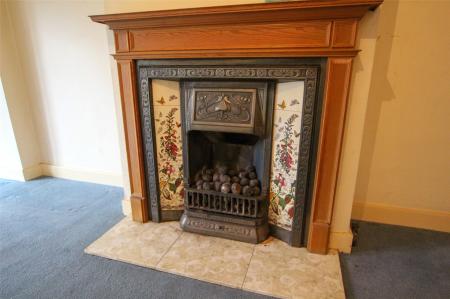 Fireplace.