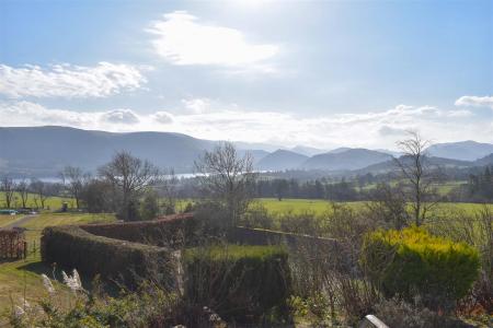 Carriage House View from the bottom of the Garden.