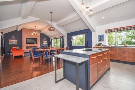 Dining Kitchen & Living Room