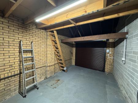 Garage with Storage Mezzine