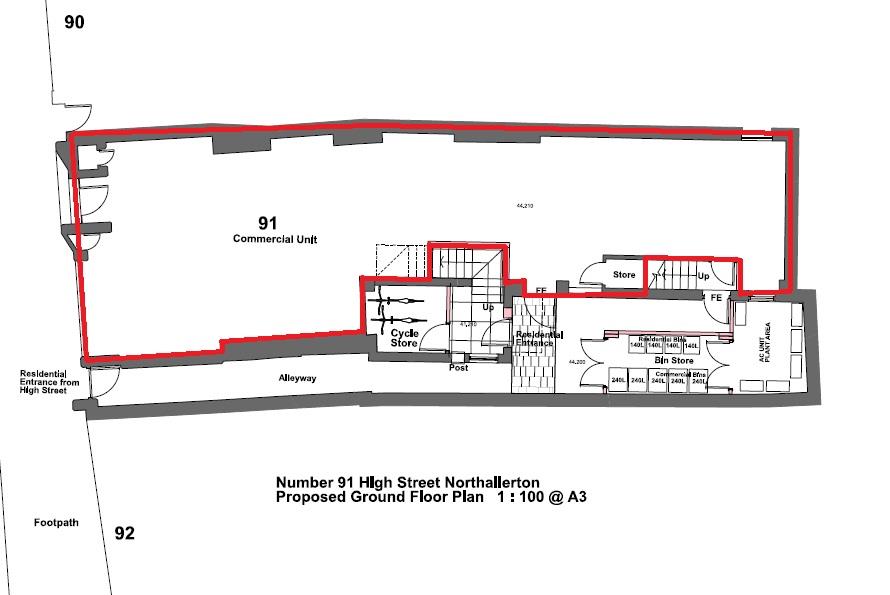 Floorplan for High Street, Northallerton