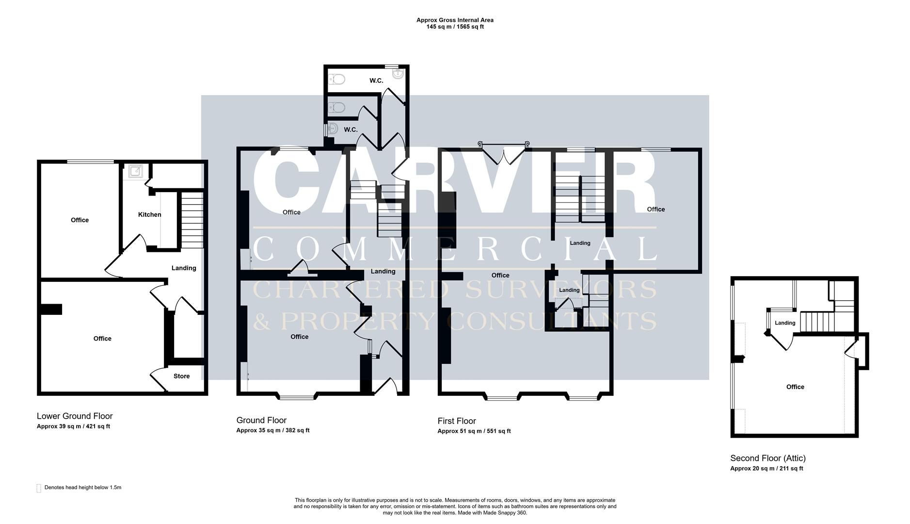 Floorplan for Coniscliffe Road, Darlington