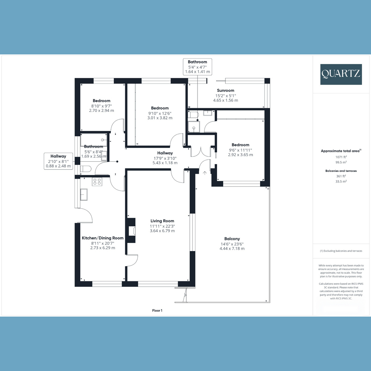 Floorplan for West Way, Broadstone