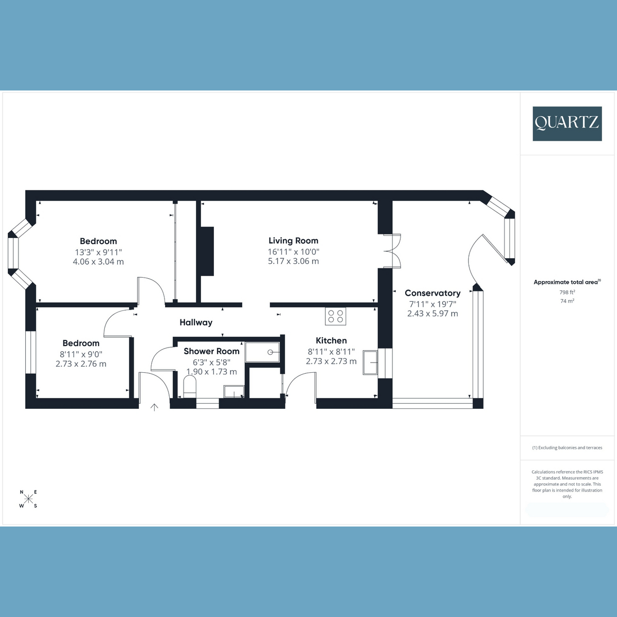 Floorplan for Ashmore Avenue, Hamworthy