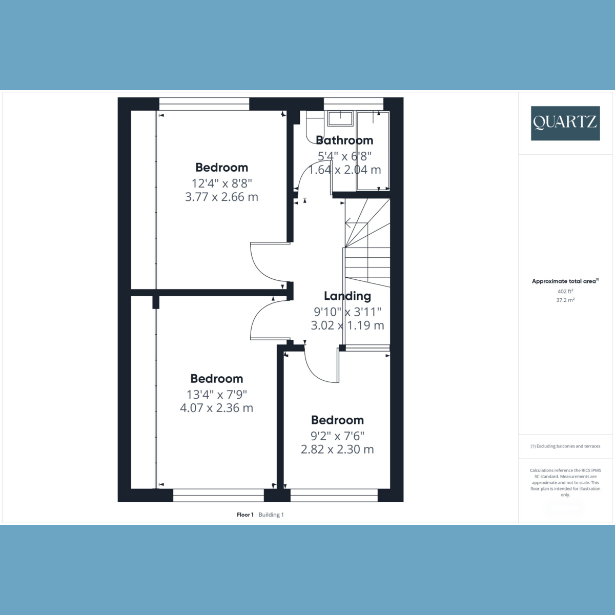 Floorplan for Blandford Road, Poole