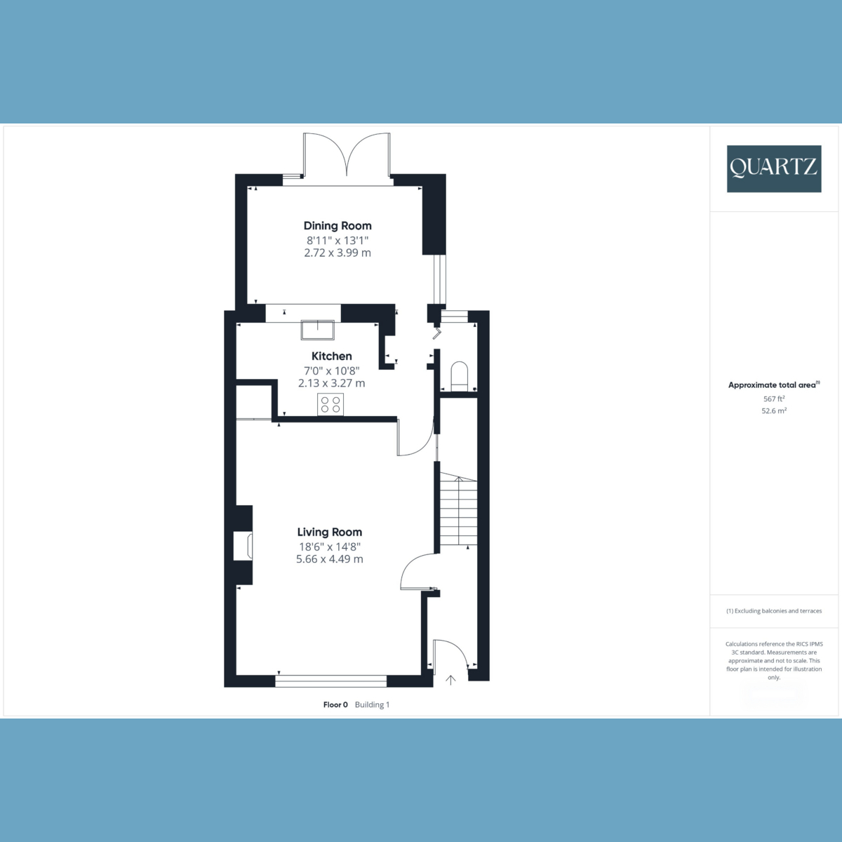 Floorplan for Blandford Road, Poole