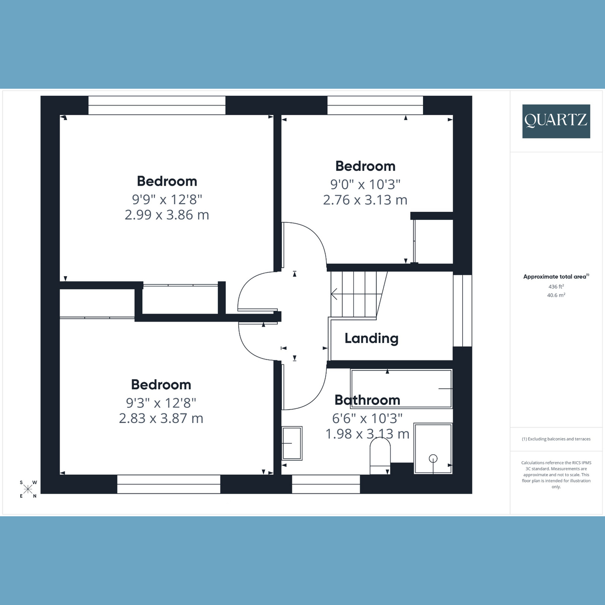 Floorplan for West Way, Broadstone