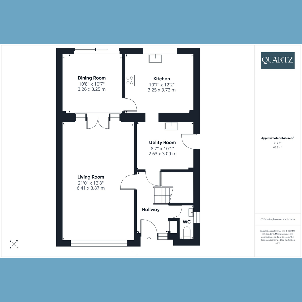 Floorplan for West Way, Broadstone