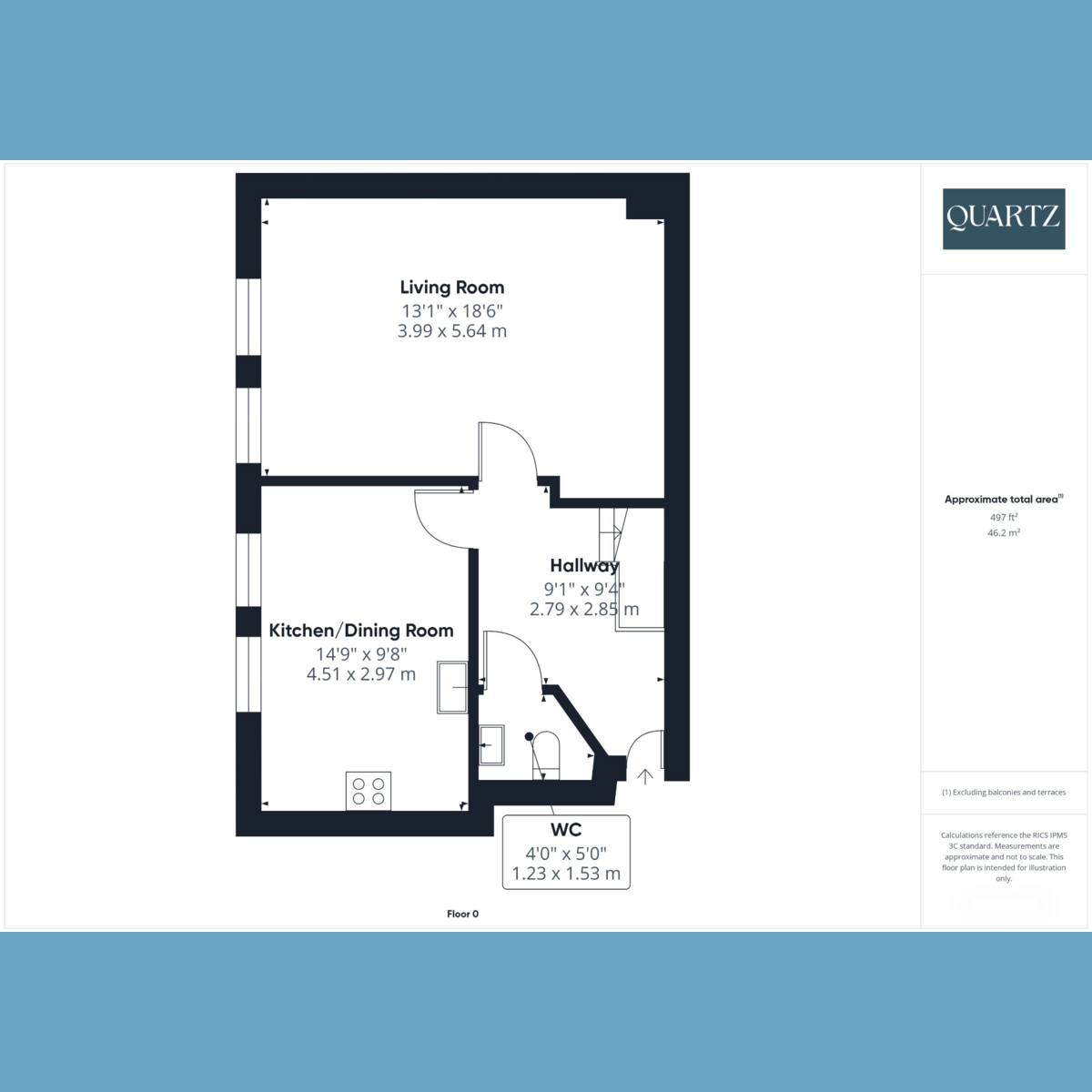 Floorplan for The Pantechnicon, Seamoor Road, Westbourne