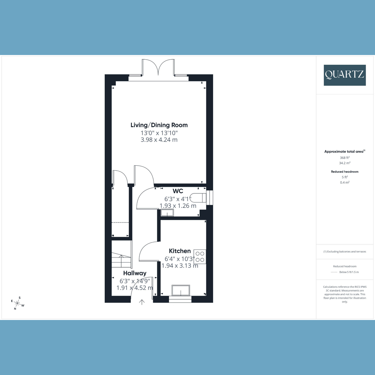 Floorplan for Bayside Close, Hamworthy