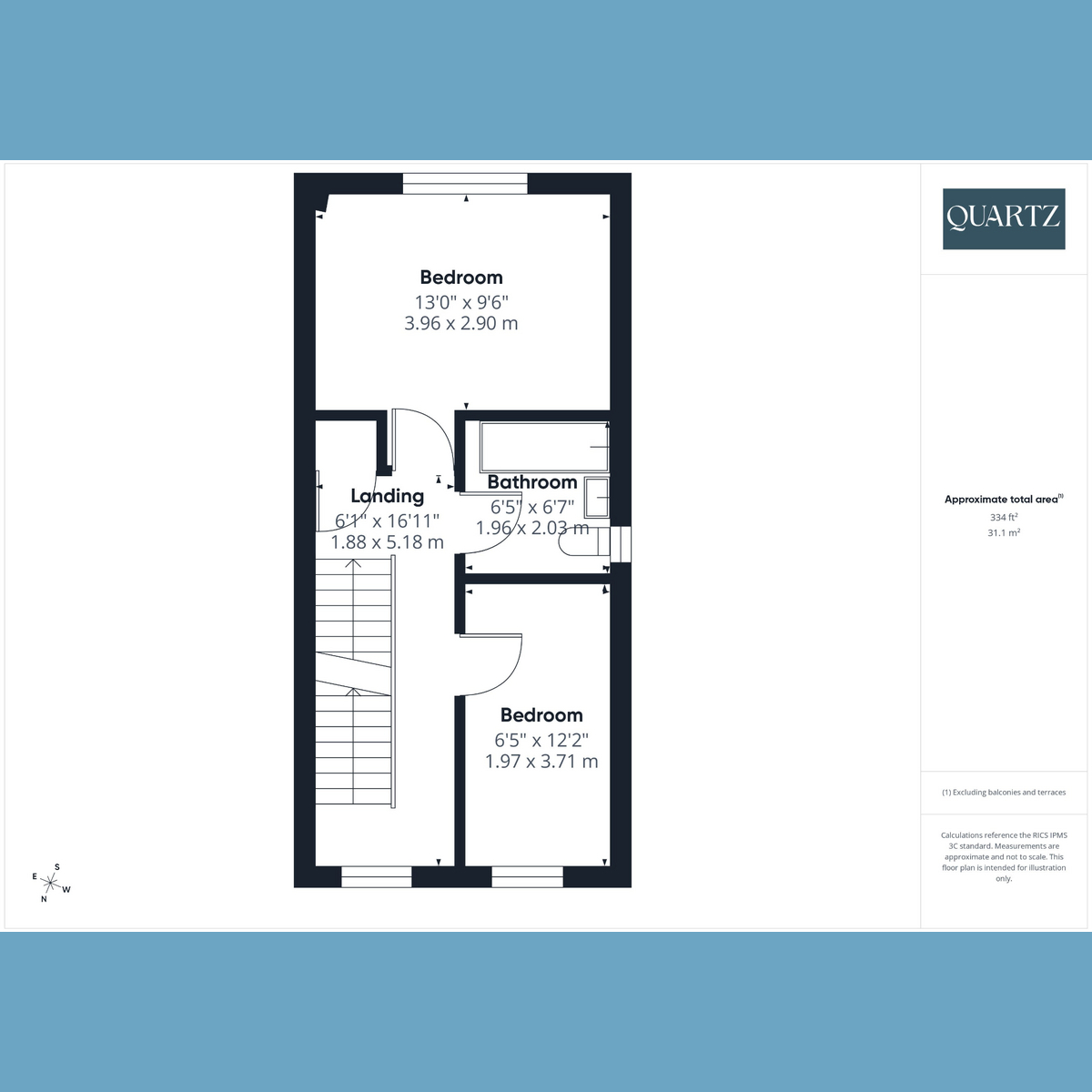 Floorplan for Bayside Close, Hamworthy