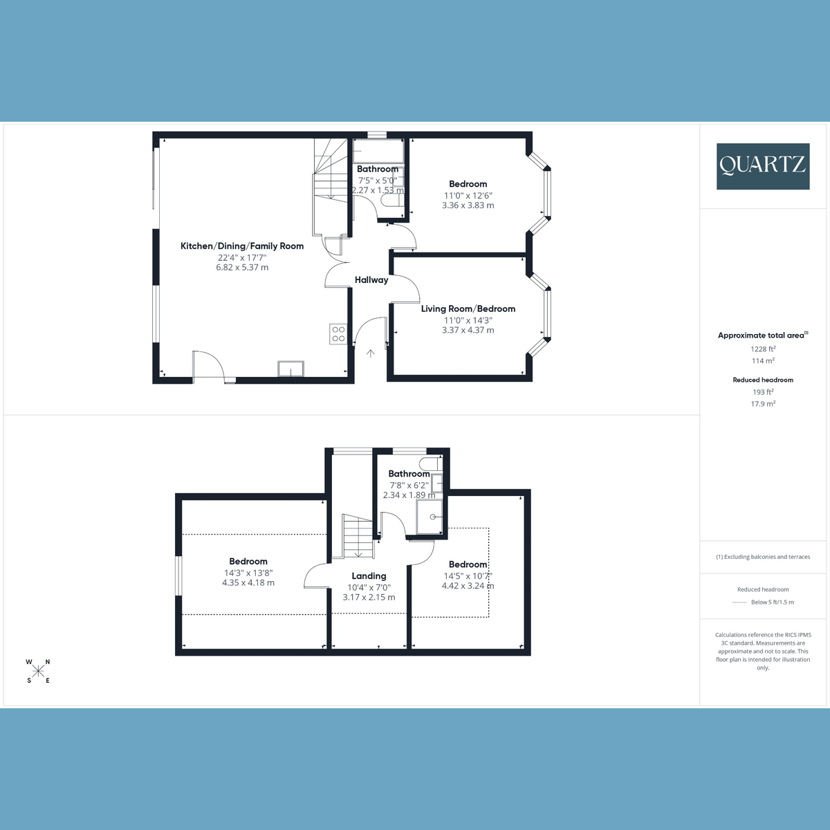 Floorplan for Upper Road, Poole