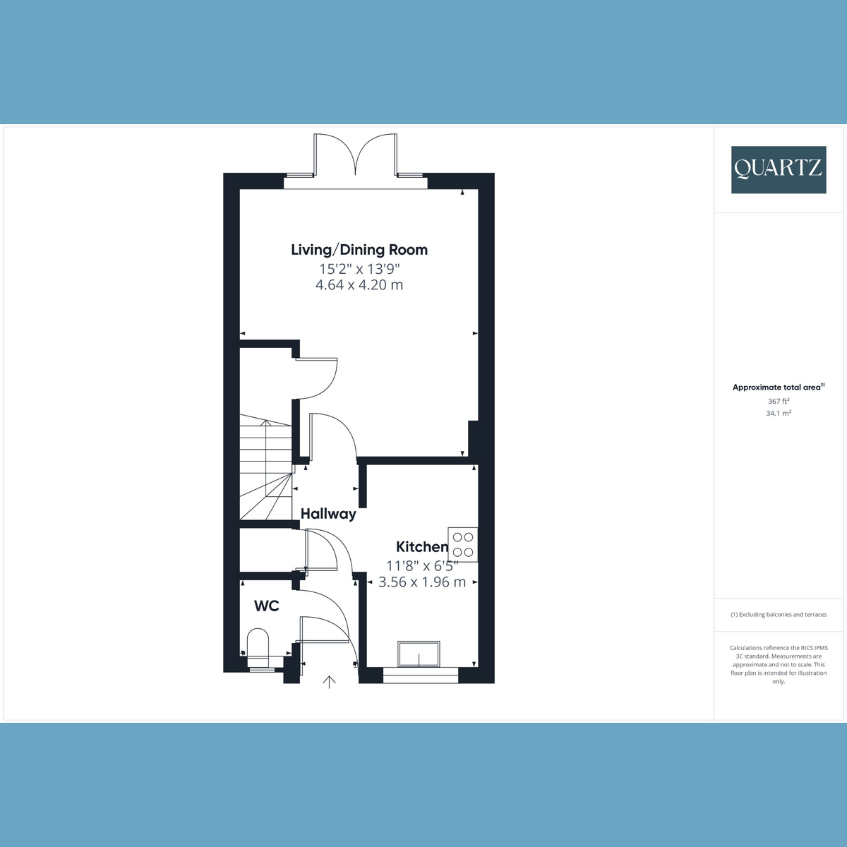 Floorplan for Arnhem Close, Corfe Mullen, Wimborne