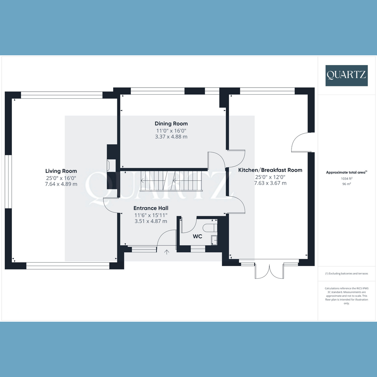 Floorplan for Rushall Lane, Lytchett Matravers, Poole