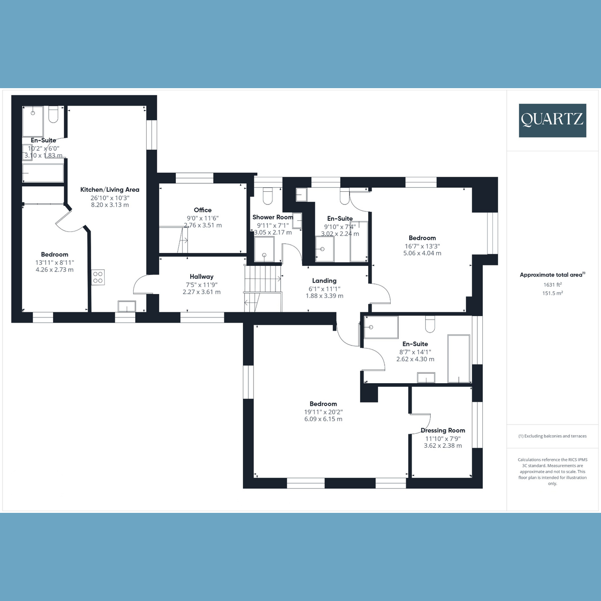 Floorplan for Ashwood Drive, Broadstone