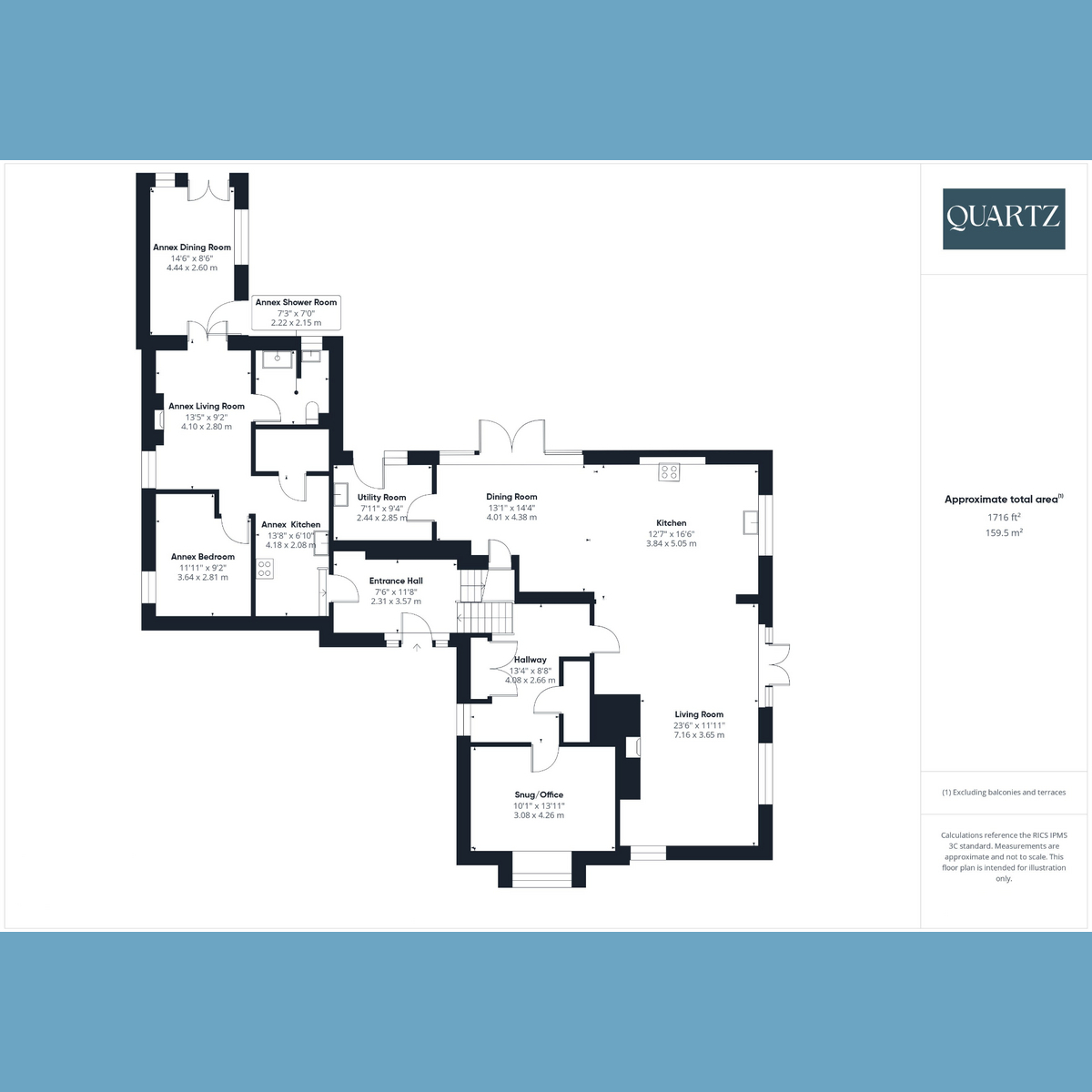 Floorplan for Ashwood Drive, Broadstone