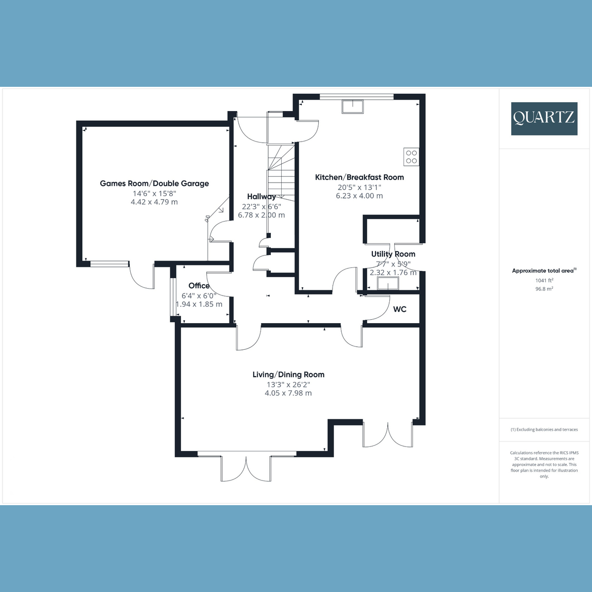 Floorplan for Springdale Road, Corfe Mullen