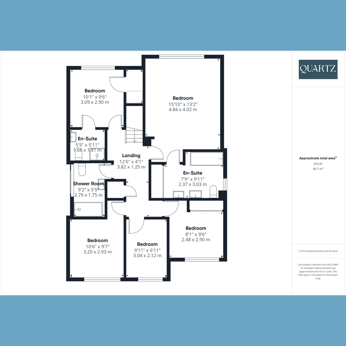 Floorplan for Springdale Road, Corfe Mullen