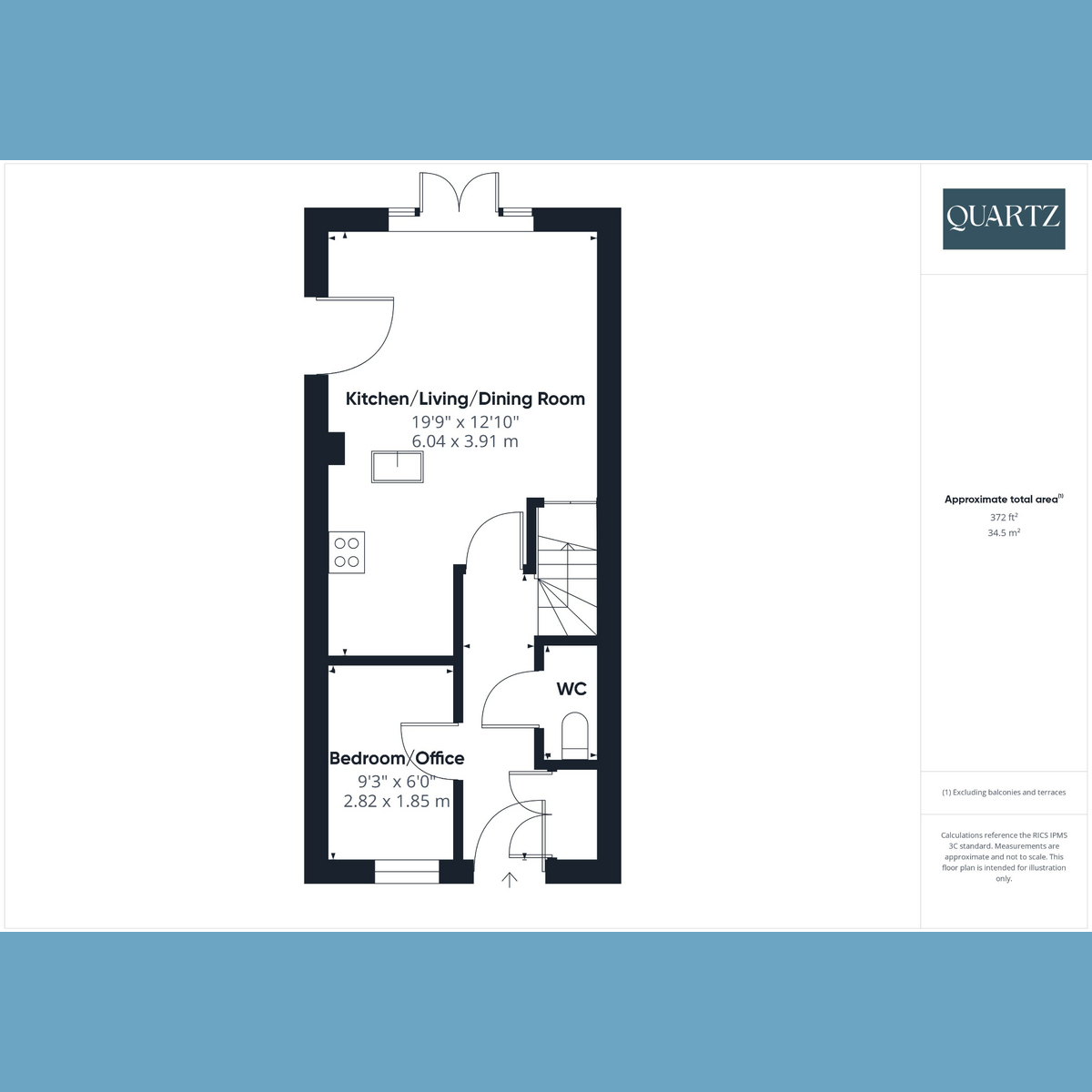 Floorplan for Abraham Drive, Hamworthy