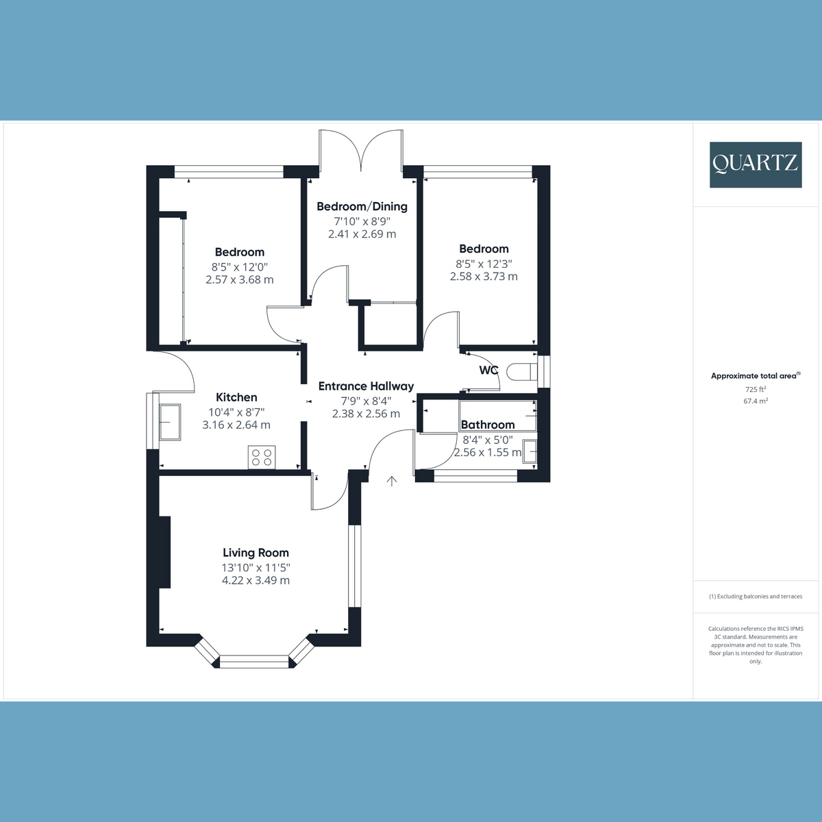 Floorplan for Waterloo Road, Poole