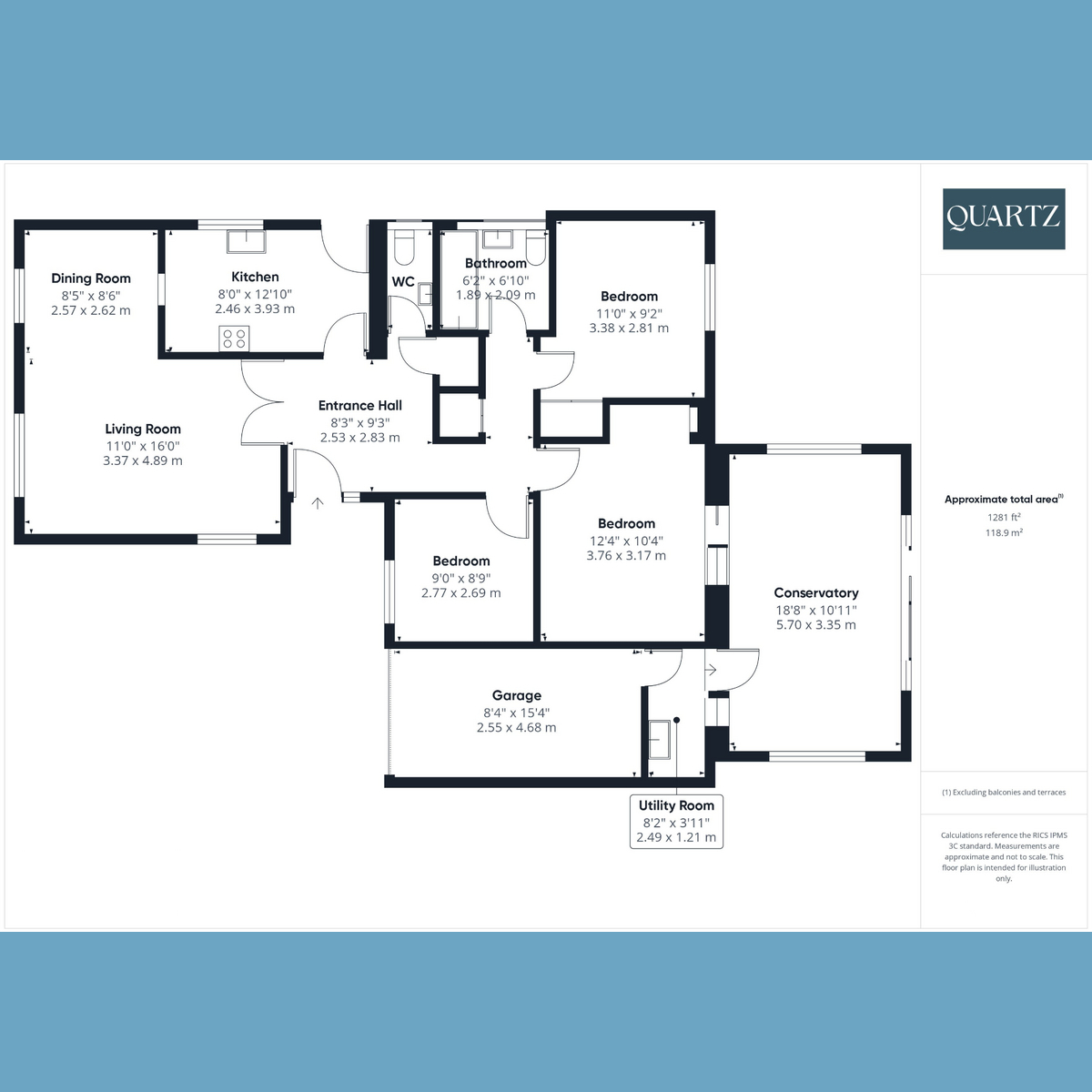 Floorplan for Halstock Crescent, West Canford Heath