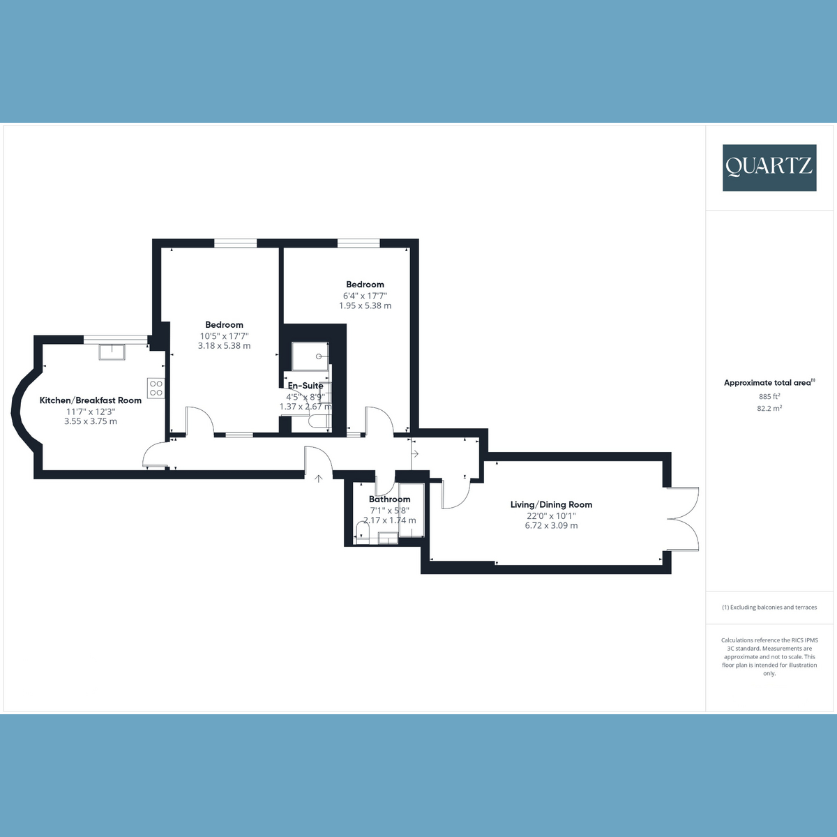 Floorplan for Studland Road, Alum Chine