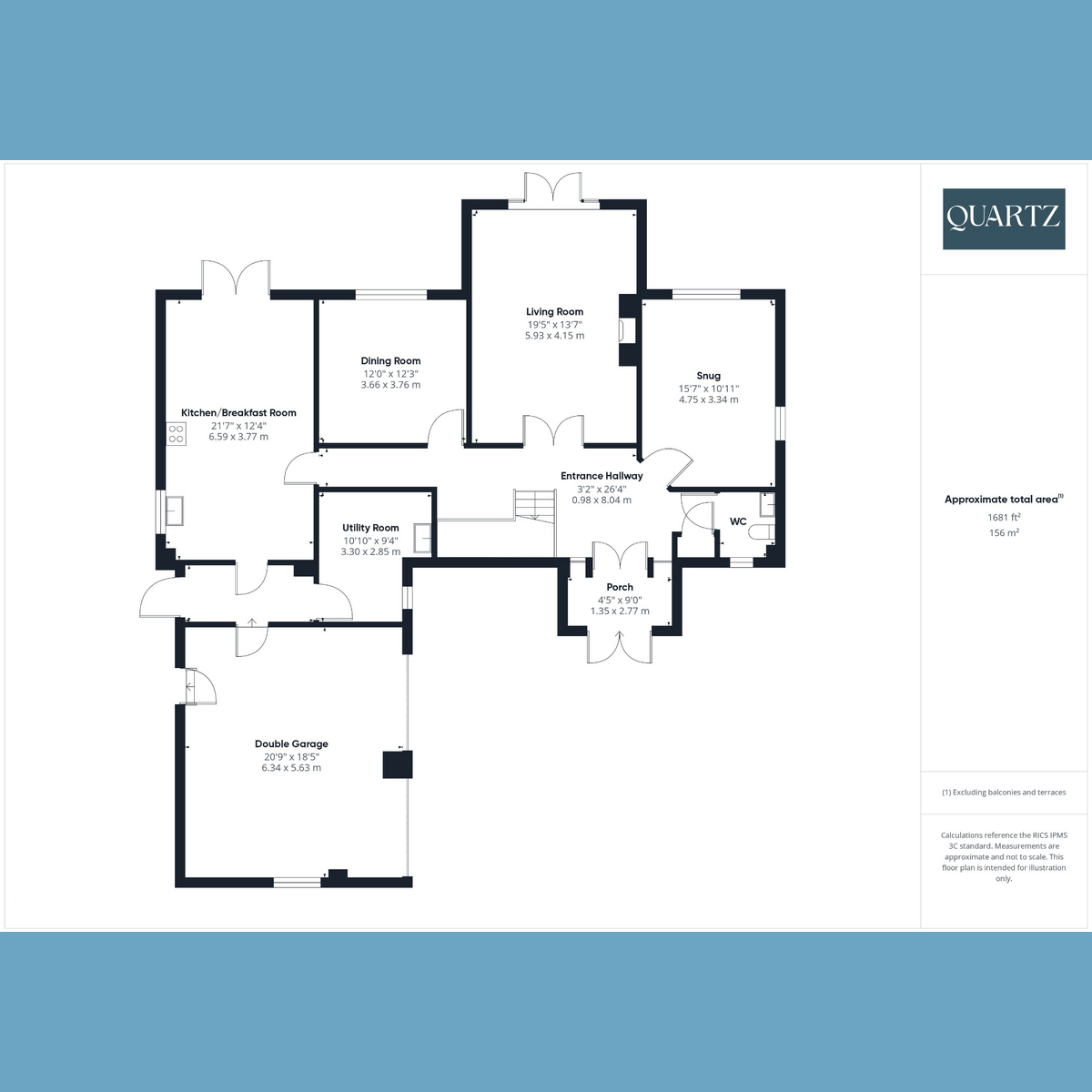 Floorplan for Portmore Close, Broadstone