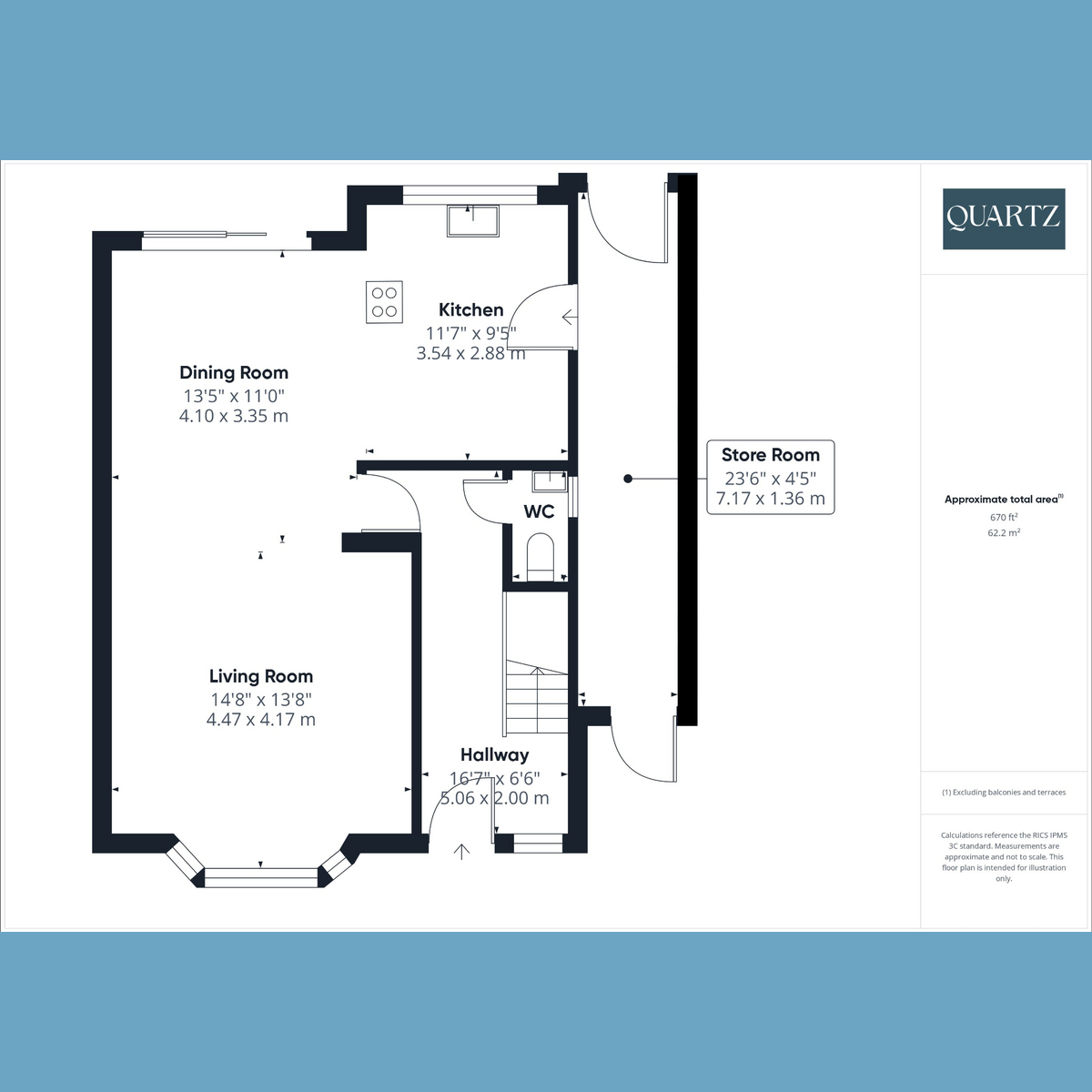 Floorplan for The Avenue, Bournemouth