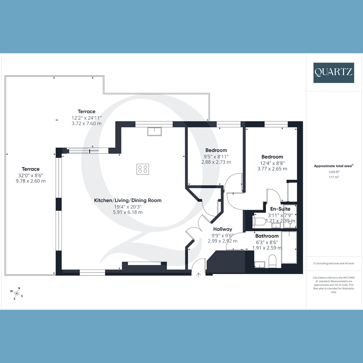 Floorplan for Central Park, Branksome Wood Road, Bournemouth