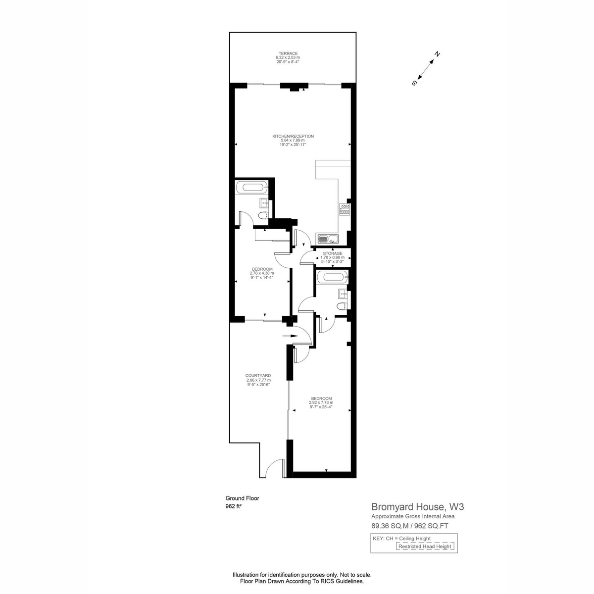 Floorplan for Bromyard Avenue, London, W3