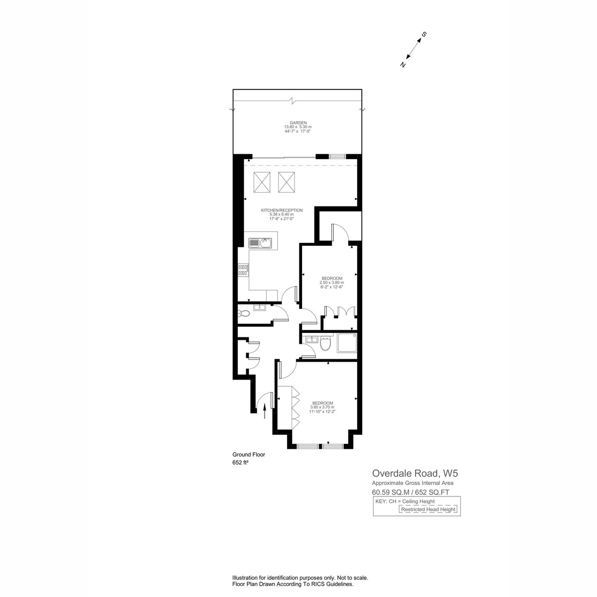 Floorplan for Overdale Road, London, W5